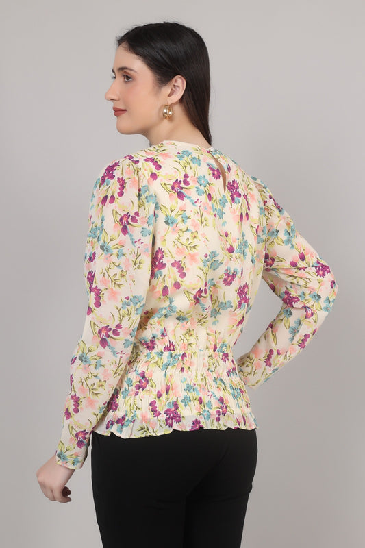 Thoughtful party floral print , printed women multi color
