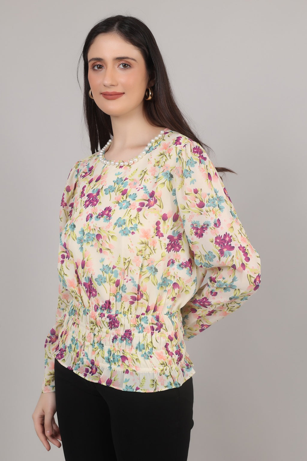 Thoughtful party floral print , printed women multi color