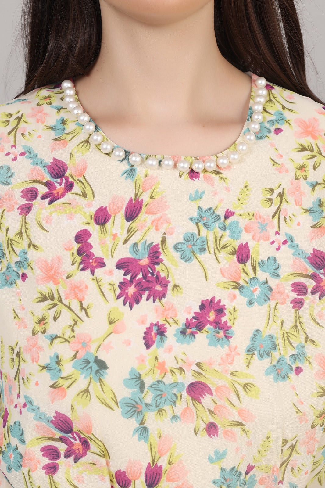 Thoughtful party floral print , printed women multi color