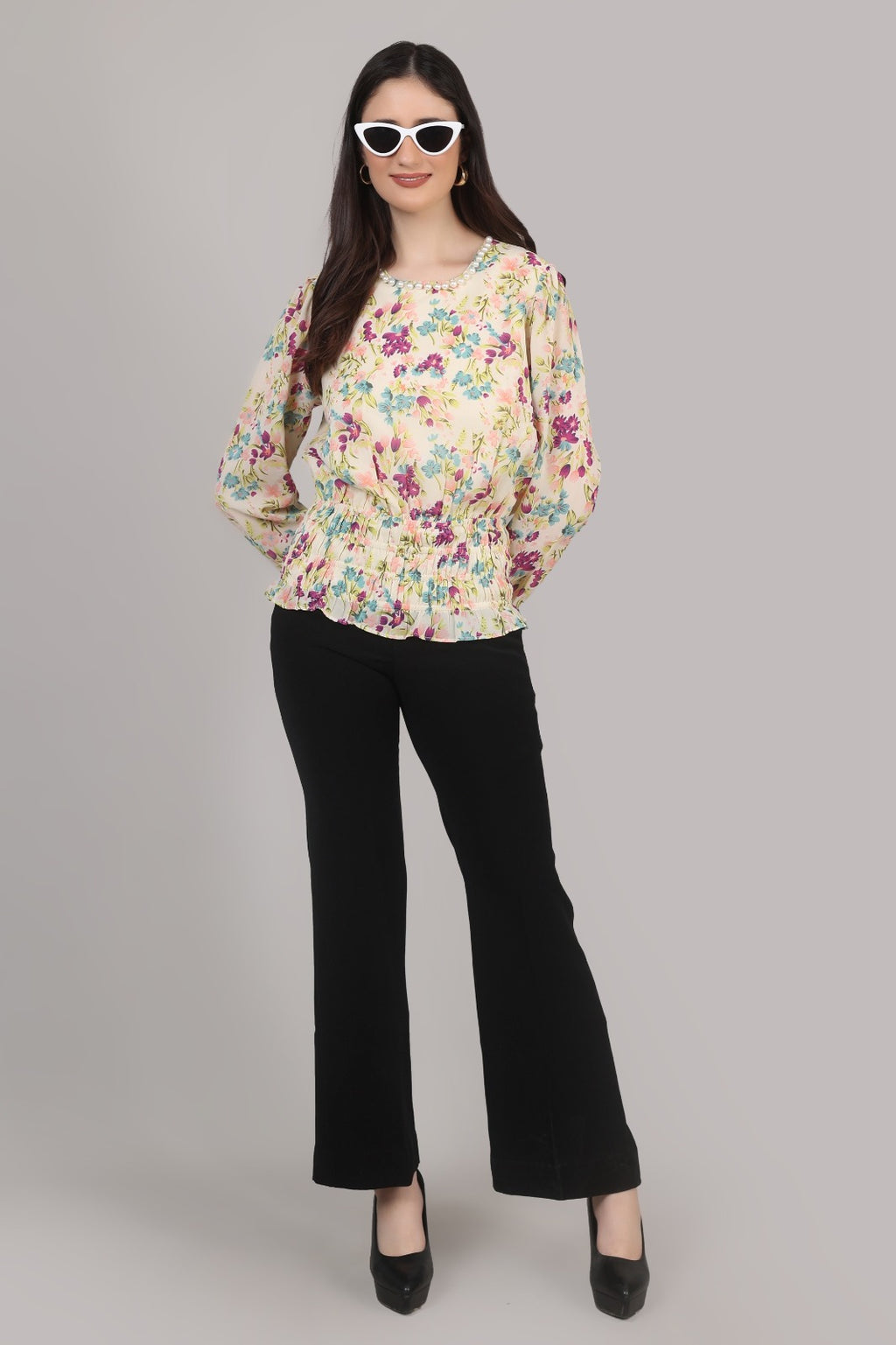 Thoughtful party floral print , printed women multi color