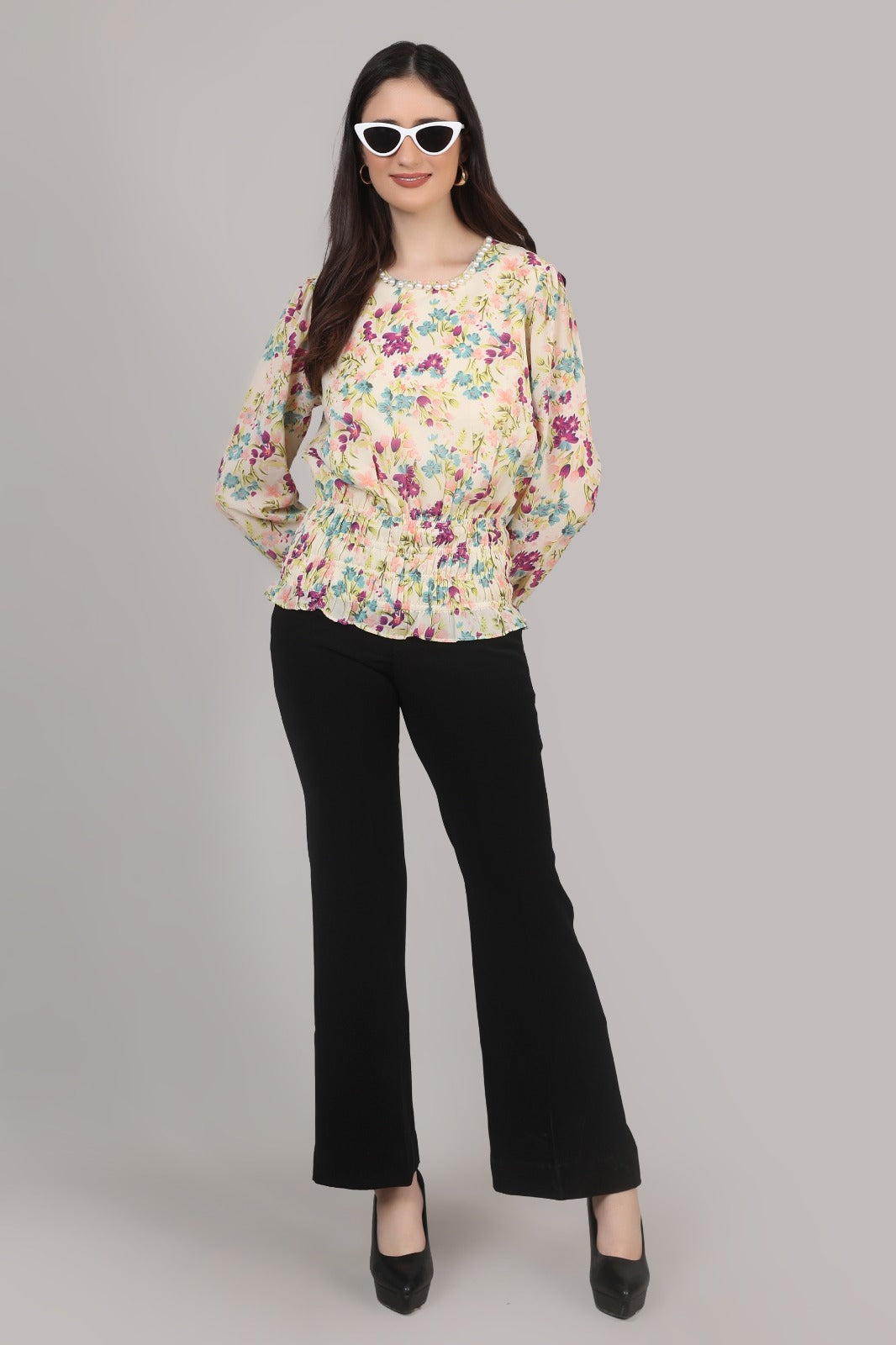 Thoughtful party floral print , printed women multi color